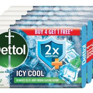 Dettol Intense Cool Germ Protection Bathing Soap Bar With Menthol