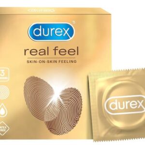 Durex Real Feel Condoms For Men For Real Skin On Skin Feeling Latex Free