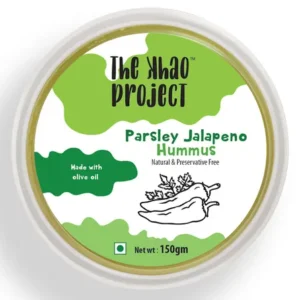 The Khao Project Parsley Jalapeno Hummus