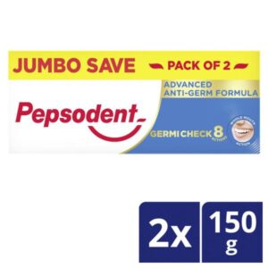 Pepsodent Germicheck Advance Anti-Germ Formula Toothpaste 150 g (Pack of 2)